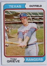 1974 Topps #268 Tom Grieve in EX Condition Rangers