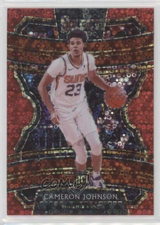 2019 Panini Select Concourse Hybrid Red Disco Prizm 42/49 Cameron Johnson 02ez