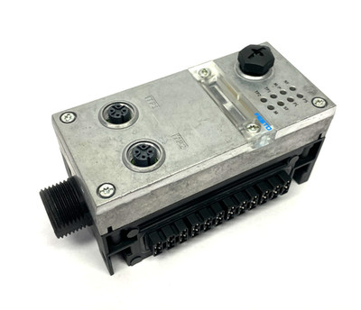 Festo CPX-FB33 Bus Node 548755 w/ CPX-GE-EV-S-7/8-4POL Interlink Block 541248