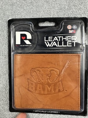 Alabama Crimson Tide Wallet Mens One Size Brown Bama NCAA Football Rico Leather