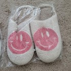 Set Of 2 Women's Slippers- Leopard Print & Smile Face (Size 40-41) - Brand New! — photo 4