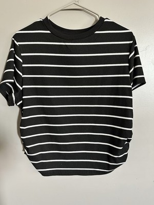 XL Womens Top Cropped Striped
