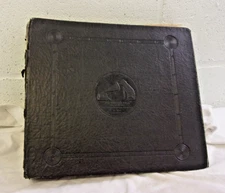 1904 Edison Victor Record Storage book for 10 78's