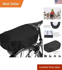 Universal Adjustable Bike Trunk Rain Cover, Lightweight with Reinforced Edging