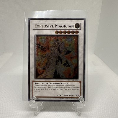 Explosive Magician Yugioh Card Ultimate Rare SOVR EN044 Authentic Light Synchro