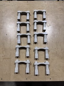 Geotrax- Gray Risers Bridge Elevation Train Track Plastic Lot of 10