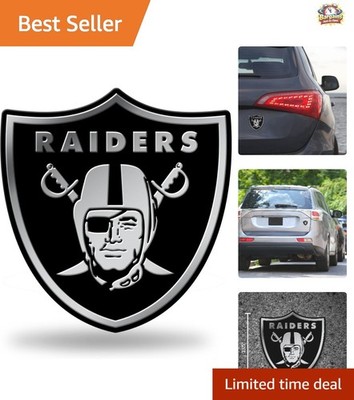 Weather Resistant Las Vegas Raiders 3D Auto Emblem for Universal Fit Cars
