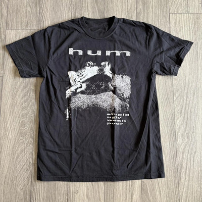 HUM Band Collection Black Cotton T-Shirt Alternative Rock Graphic Tee S-5XL