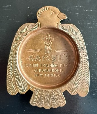 Vintage Maisel's Indian Trading Post Copper Thunderbird Tray Albuquerque, NM