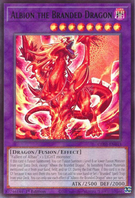 1X NM Albion the Branded Dragon - CH01-EN043 - Ultra Rare 1st Edition