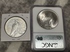 1923 peace dollar ms63 ngc + 1923 s Ready to Grade 2 Coin Lot — photo 3