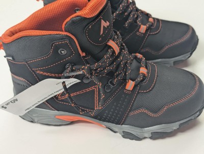 McKinley Hiller Size 4 Jr Boys Hiking Boots Black And Orange