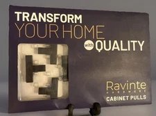 New Ravinte Cabinet Pulls Hardware Metal Black T Shape 10 Pack With Screws