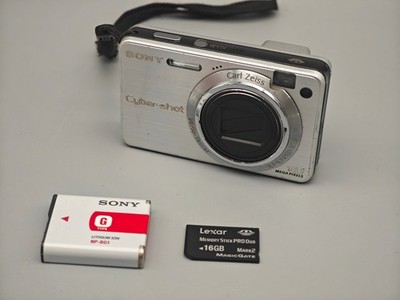 Sony Cyber-shot DSC-W170 10.1MP Digital Compact Camera 5x Optical Zoom geprüft  