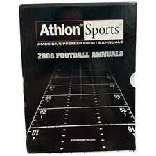 Athlon Sports 2008 Football Annuals Complete Set College Pro Fantasy Hardcover