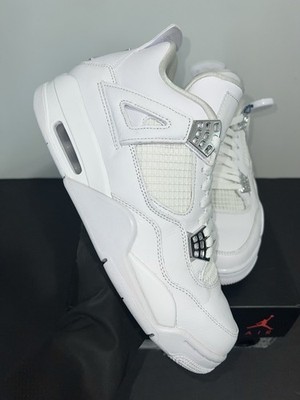   Nike Air Jordan IV Retro 4 Pure Money SIZE 9 | 2017 White Oreo Thunder Cement