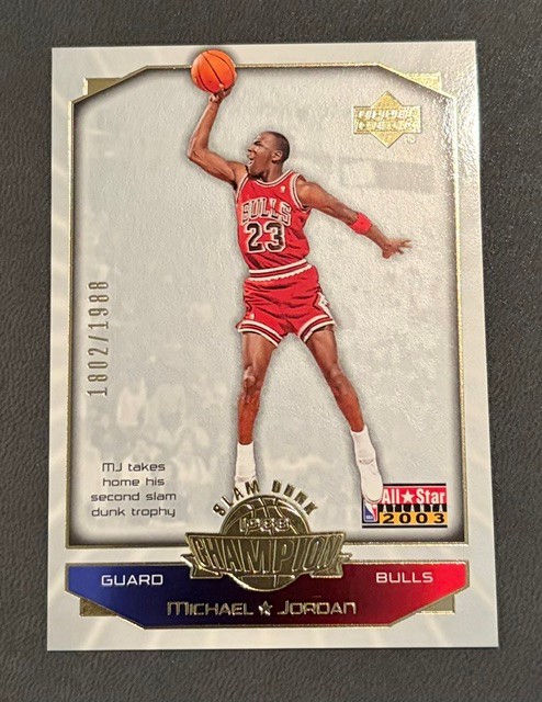 2003 Upper Deck Michael Jordan Bulls All Star Game Slam Dunk Champ /1988 #MJ2