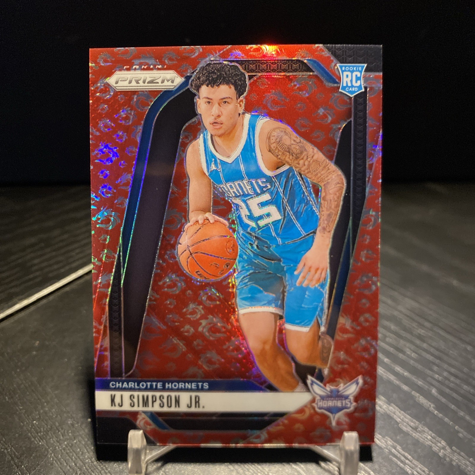 2024-25 Panini Prizm - KJ Simpson Jr. #247 Dragon Year Prizm /88 (RC)