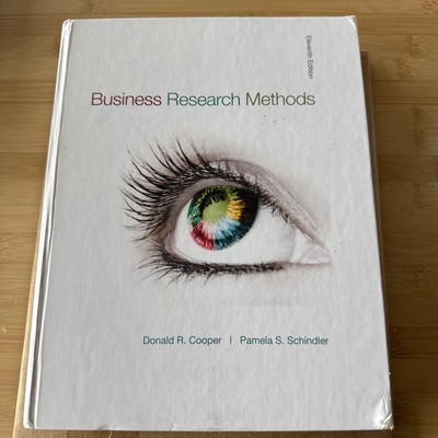 Business Research Methods (McGraw-HillIrwin Series in Operations and Dec - GOOD
