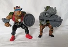 Vintage 1990s TMNT Bebop & Rocksteady Action Figures