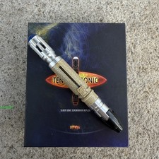Doctor Who 10th Metal Sonic Screwdriver 50th Anniversary Collect LED Toy Gift BN