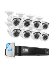 H.265 Home Security Camera System with AI Human Vehicle Detection, 5MP 3K Li...
