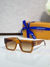 Louis Vuitton Z2125E Amber Brown Square Brown Gradient Sunglasses 55-19-145