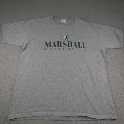 Vintage Marshall Thundering Herd Shirt Mens 2XL Gray NCAA Basketball Made USA
