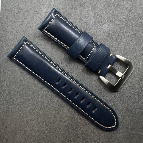 Panerai Uhren Leder Armband Premium 24mm blau *EU* - Bild 1 von 4
