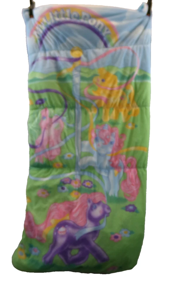 Saco de dormir Hasbro vintage My Little Pony Maypole Sundae Best 1988 27" W-55" L Foto 3 de 4