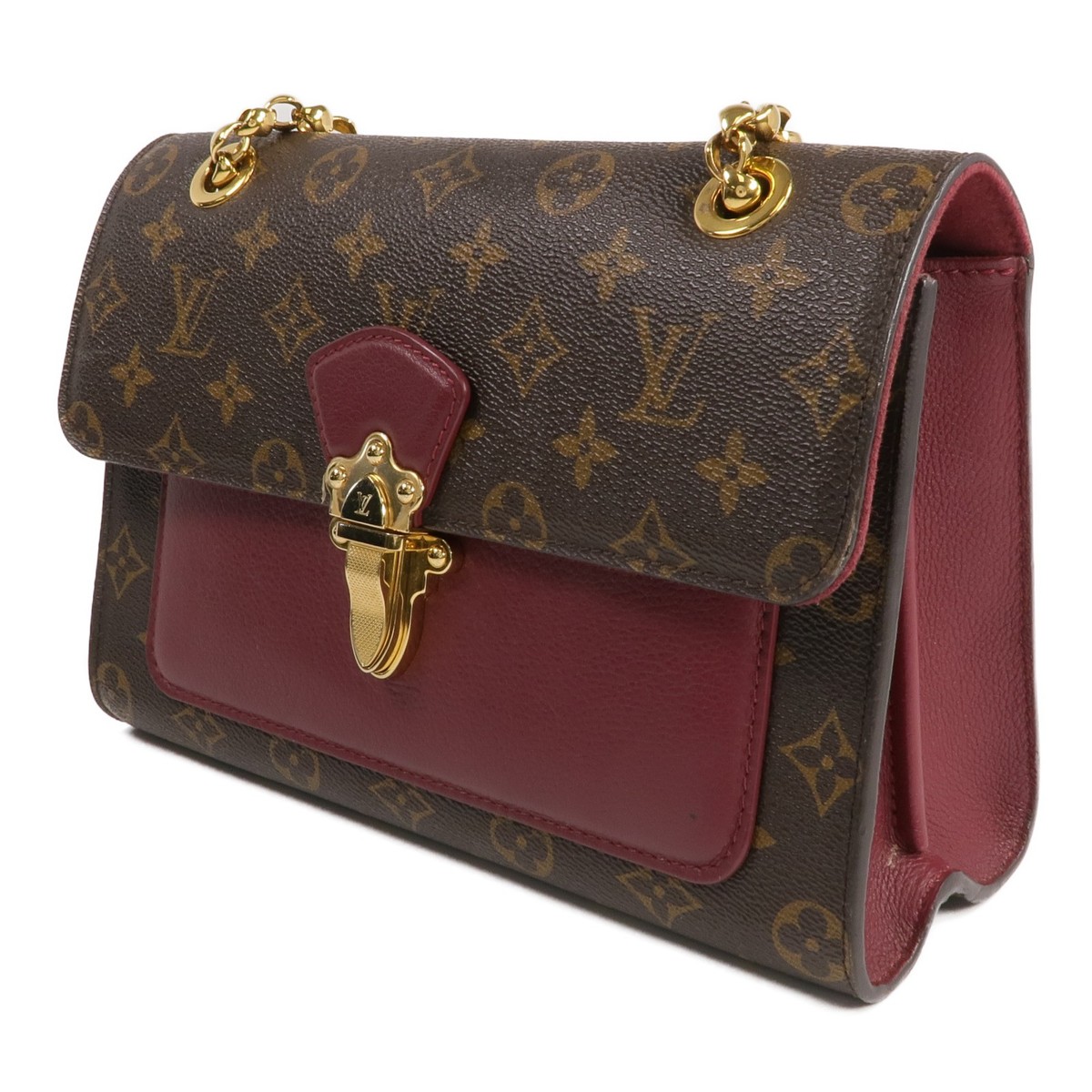 LOUIS VUITTON LV GHW Victoire Chain Shoulder Bag AH0197 Monogram