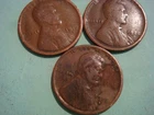 small lot 3 old Lincoln album fillers - 1916 D, 1918 D and 1919 D