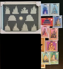 BNew Disney Castle Collection UChoose Pin Set Limited Release Cinderella Tangled