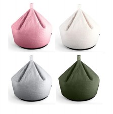Teddy Boucle Bean Bag Plush Cosy Chair Seat For Kids Children 60cm x 60cm x 60cm
