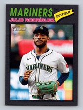 2026 Topps Heritage #240 Julio Rodriguez Dark Gray Border