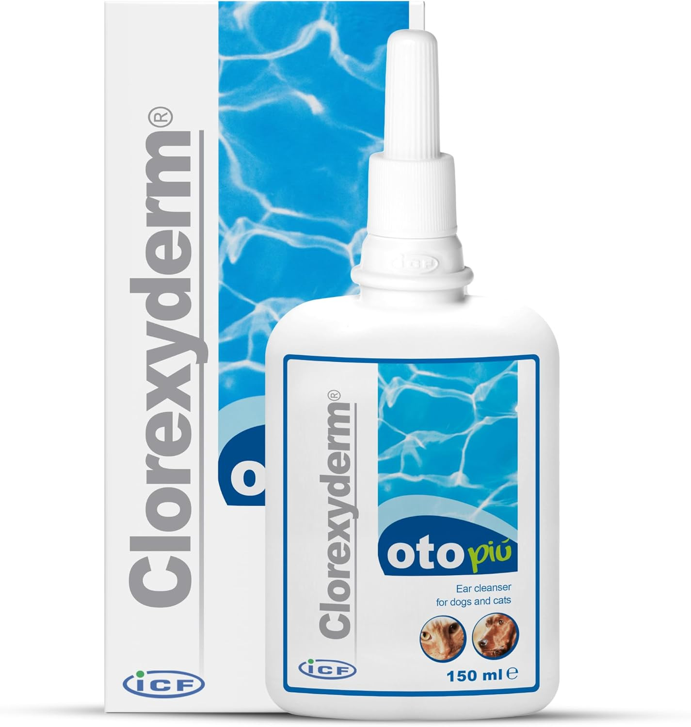 Clorexyderm Oto Più 150ml: Orecchie Pulite in 2 Minuti per Cani e Gatti