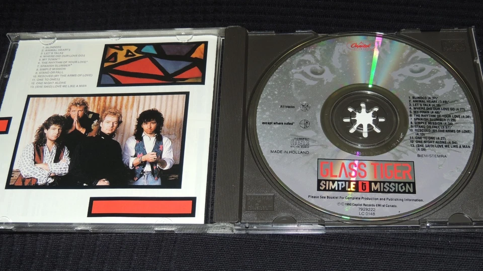 GLASS TIGER  " Simple Mission "  CD  (1990) - Bild 2 von 3
