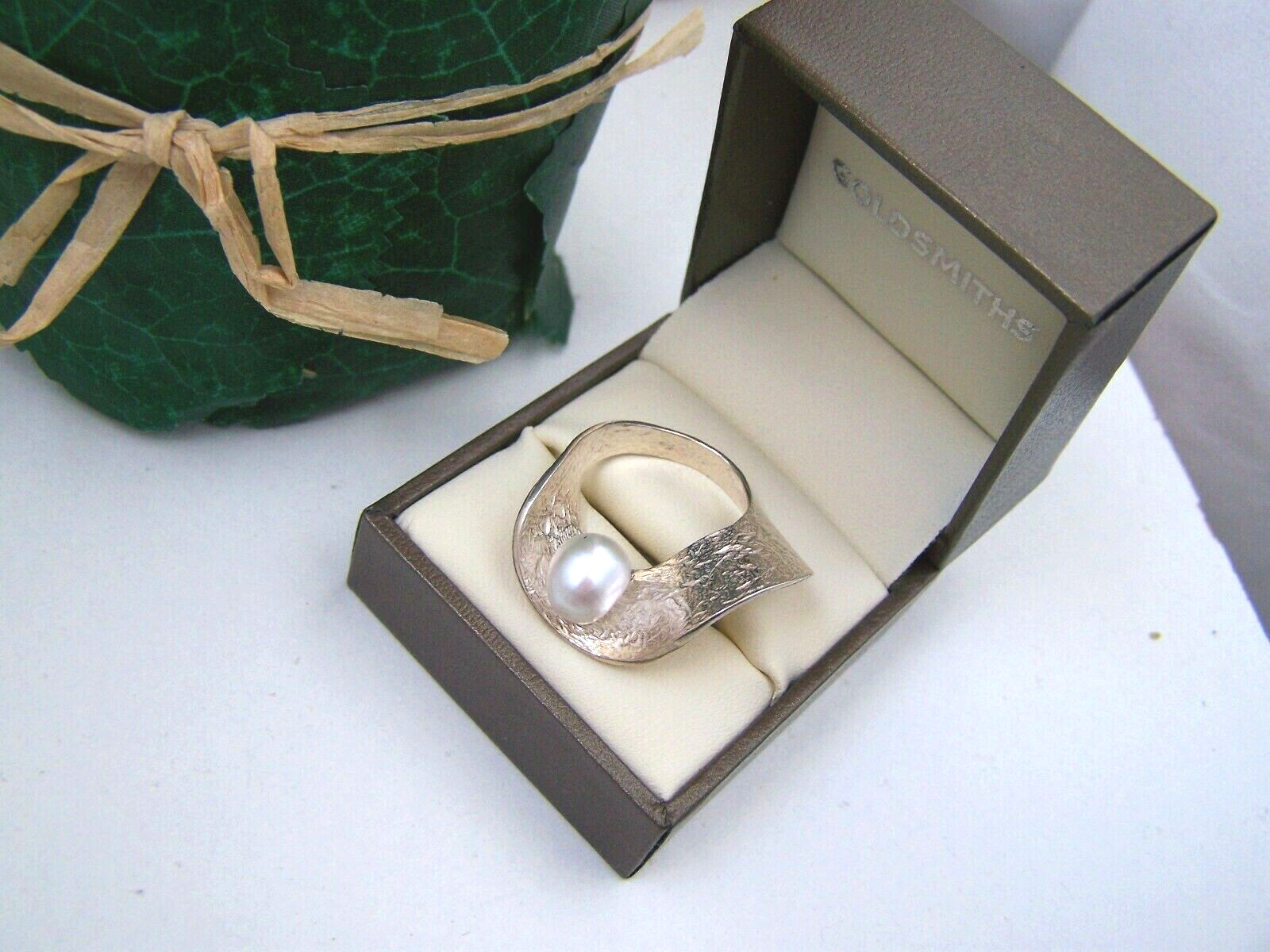 GORGEOUS MODERNIST BRUTALIST SOLID 925 STERLING S… - image 1