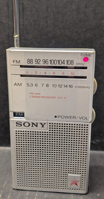 Sony ICF-17  AM/FM Portable Radio with Hanging Ring