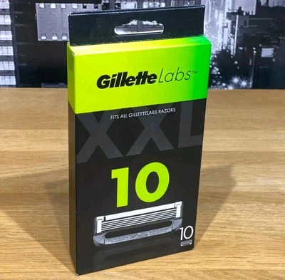 🟢 Gillette Labs Razor Blade Refill 10 Packs Replacement Cartridges BNIB