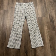 Vintage 70s Levi Panatela Sportswear Plaid Pants