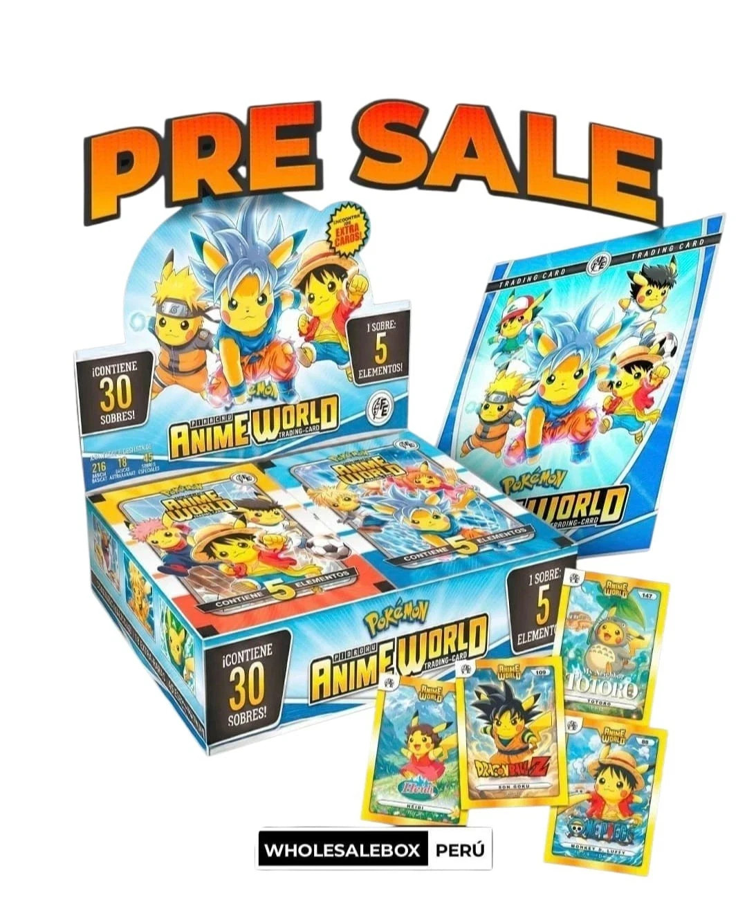 10 BOXES - POKEMON ANIME WORLD PIKACHU COSPLAY PERU 2026 - FREE SHIPPING