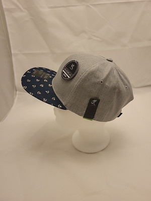 Snapback Cap Von Lamezan Light Grey / Denim Anchor 226-018 NEU ! UNISEX