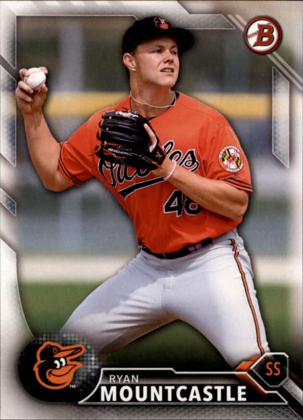 2016 Bowman Draft #BD199 Ryan Mountcastle RC Rookie Orioles