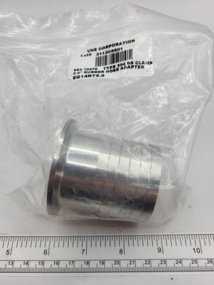VNE Corporation 693-10470 304 SS Clamp Rubber Hose Adapter 2'' EJ1701403, 0599G
