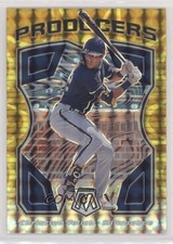 2021 Panini Mosaic Producers Reactive Yellow Prizm 82/99 Christian Yelich o7m