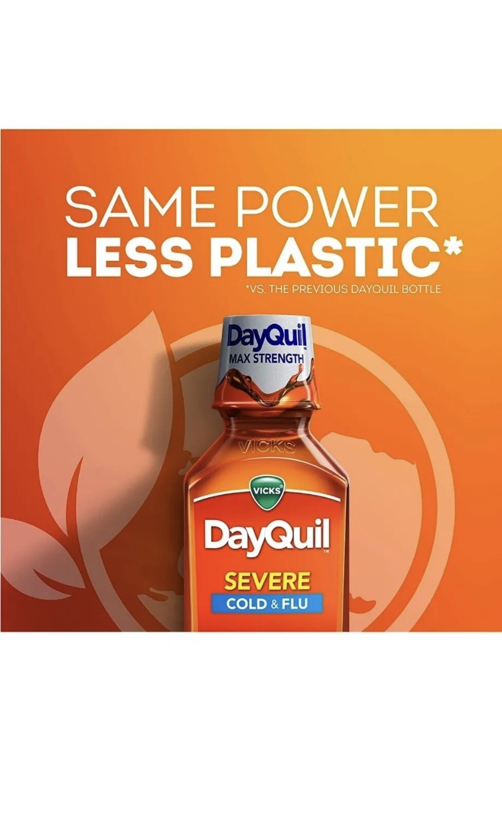 Vicks DayQuil Severe Cough Cold & Flu Relief Liquid, 12 FL OZ (PACK OF