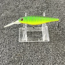 EVERGREEN SLEDGE 7SP Jerkbait Crankbait Fishing Lure Chartreuse Lime Fire Tiger