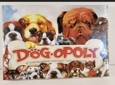 Dogopoly Tail Wagging Monopoly Board Game Late for the Sky Dog-Opoly New/Sealed