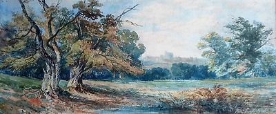 Schule Englisch Der Anfang XIX S.Zeichnung. Sicht Schloß Von Windsor. Aquarell